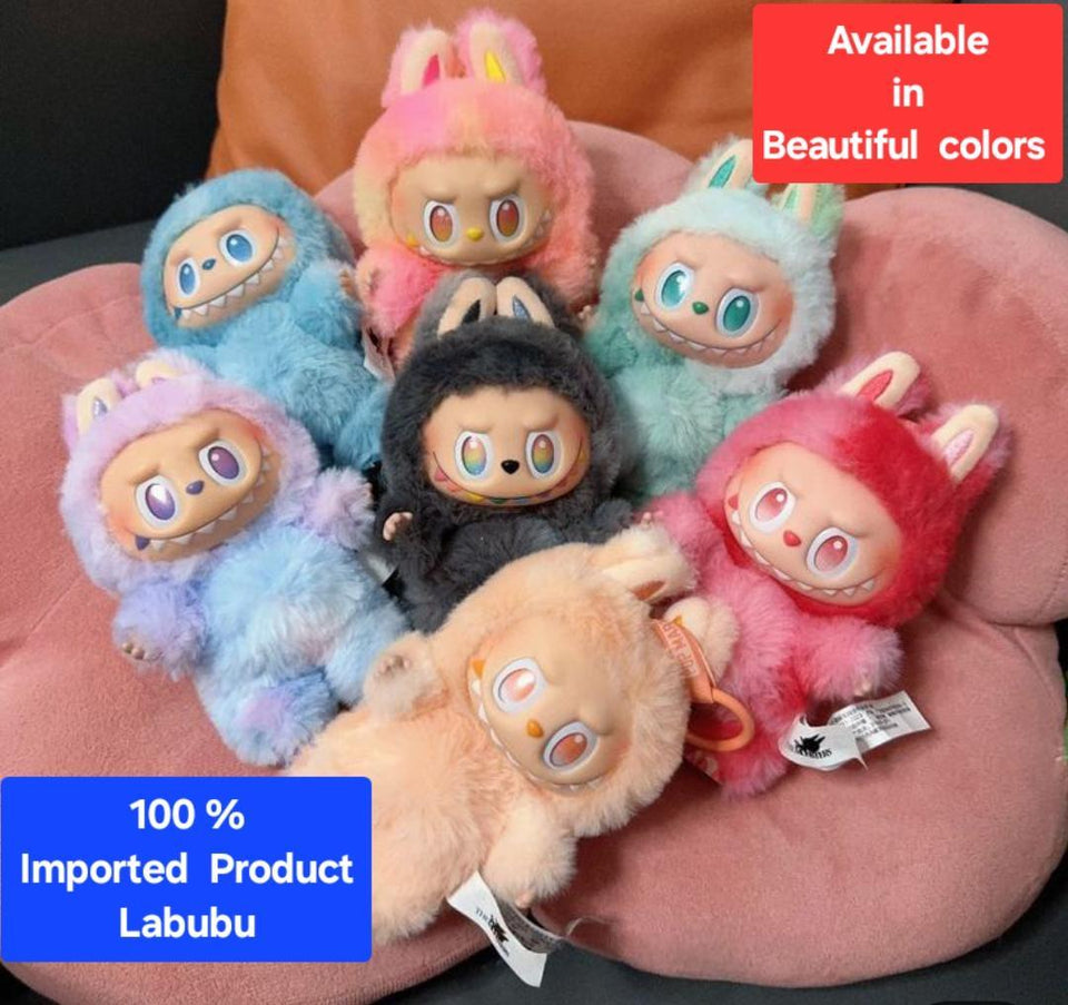 Multicolor Labubu Stuff Toy - 1 Pc Doll for Girls