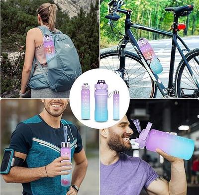 3 Pcs Insulated Multicolor Water Bottles - Perfect For Gym