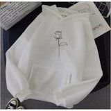 1 Pc Women's Stitched Fleece Printed Pullover Hoodie