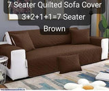 7 Seater Cotton Quilted Sofa Covers