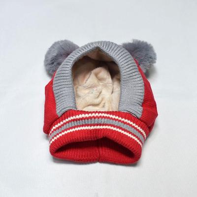 1 Pc Canvas Plain Beanie And Neck Warmer 1