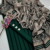 3 Pcs Women's Unstitched Plain Suit