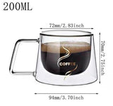 Transparent Double Bottom Glass Mug