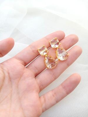 Elegant Gold Plated Fancy Necklace Set with Semi Precious Stones for Women