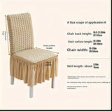 Stylish Textured Jersey 2 Pcs Chair Covers in Bright Orange