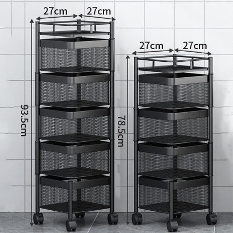 4 Layered Rotatable Fruit Basket