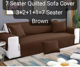 7 Seater Cotton Quilted Sofa Covers