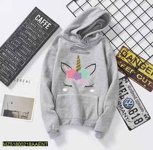 Women's Stitched Fleece Printed Hoodie, Pack Of 2 - Grey & White