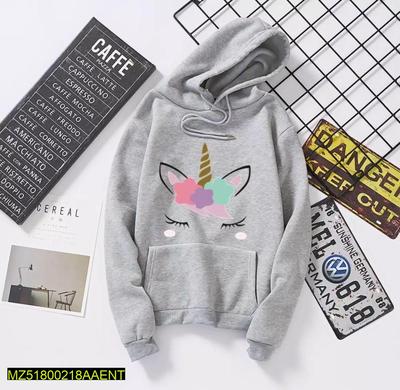 Women's Stitched Fleece Printed Hoodie, Pack Of 2 - Grey & White