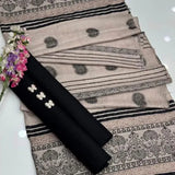 3 Pcs Women's Unstitched Plain Suit