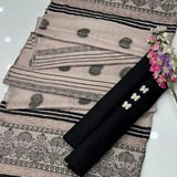 3 Pcs Women's Unstitched Plain Suit