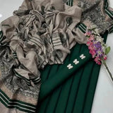 3 Pcs Women's Unstitched Plain Suit