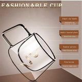 Transparent Double Bottom Glass Mug
