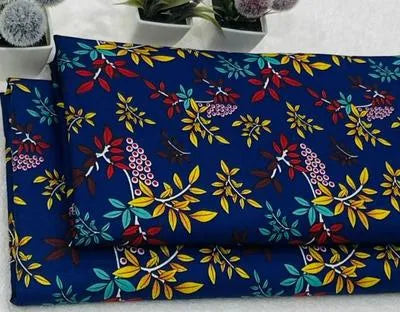 2 Pcs Women's Unstitched Plain Suit